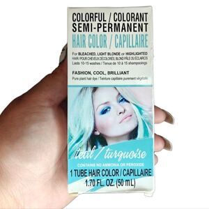 Teal Semi Permanent Hair Dye for Light Hair